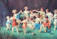 After: 'Hans Zatzka' Lovely Large Children Playing Gilt Framed Print (5 of 12) After: 'Hans Zatzka' Lovely Large Children Playing Gilt Framed Print (5 of 12)