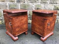 Pair of Art Deco Burr Walnut Bedside Cabinets (7 of 10) Pair of Art Deco Burr Walnut Bedside Cabinets (7 of 10)