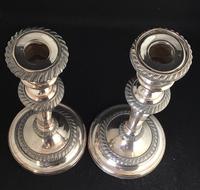 Pair of Old Sheffield Plate on Copper Candlesticks (2 of 7) Pair of Old Sheffield Plate on Copper Candlesticks (2 of 7)