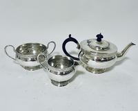 Antique 3 Piece Silver Tea Set