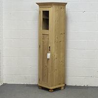 Tall Slim Partly Glazed Old Pine Cupboard (3 of 5) Tall Slim Partly Glazed Old Pine Cupboard (3 of 5)
