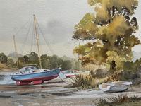 Superb Quality 20th Century Vintage Boats Estuary Seascape Watercolour Painting (7 of 11) Superb Quality 20th Century Vintage Boats Estuary Seascape Watercolour Painting (7 of 11)
