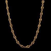 Antique Victorian Chain Necklace Silver 18ct Gold Gilt c.1900 (2 of 6) Antique Victorian Chain Necklace Silver 18ct Gold Gilt c.1900 (2 of 6)