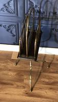 Victorian Brass & Oak Revolving Paper Rack by William Tonks (4 of 7) Victorian Brass & Oak Revolving Paper Rack by William Tonks (4 of 7)