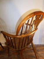 Matched Pair of Yew Windsor Chairs (8 of 13) Matched Pair of Yew Windsor Chairs (8 of 13)