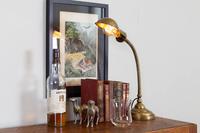 Good Brass Gooseneck Desk Lamp c.1915 (2 of 8) Good Brass Gooseneck Desk Lamp c.1915 (2 of 8)