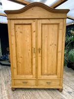 Beautiful Old Pine Knock Down Art Nouveau Wardrobe - We Deliver & Assemble! (16 of 16) Beautiful Old Pine Knock Down Art Nouveau Wardrobe - We Deliver & Assemble! (16 of 16)