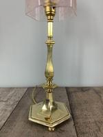 Edwardian Brass Table Lamp With Etched Shade (10 of 10) Edwardian Brass Table Lamp With Etched Shade (10 of 10)