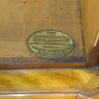 19th Century Satin Birch Bedside Cabinet with Marble Top (8 of 8) 19th Century Satin Birch Bedside Cabinet with Marble Top (8 of 8)