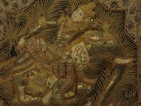Framed Vintage Balinese Embroidered Tapestry of Two Gentlemen Warriors (8 of 12) Framed Vintage Balinese Embroidered Tapestry of Two Gentlemen Warriors (8 of 12)