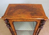 Antique Victorian Burr Walnut Display Cabinet (8 of 9) Antique Victorian Burr Walnut Display Cabinet (8 of 9)