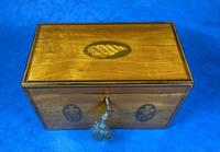 George III Satinwood Twin Tea Caddy with Prince of Wales Inlay (2 of 15) George III Satinwood Twin Tea Caddy with Prince of Wales Inlay (2 of 15)