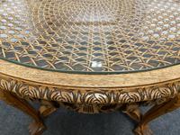 Round Walnut Glass Top Coffee Table (6 of 10) Round Walnut Glass Top Coffee Table (6 of 10)