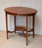 Oval Inlaid Occasional Mahogany Table (8 of 9) Oval Inlaid Occasional Mahogany Table (8 of 9)