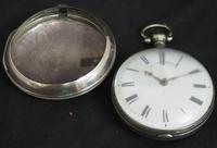 Antique Silver Pair Case Pocket Watch Fusee Verge Escapement Key Wind Enamel Dial James Bucknell (11 of 11) Antique Silver Pair Case Pocket Watch Fusee Verge Escapement Key Wind Enamel Dial James Bucknell (11 of 11)