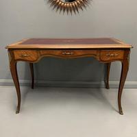 French Red Leather Top Bureau Plat (5 of 9) French Red Leather Top Bureau Plat (5 of 9)