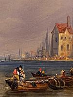 After Clarkson Stanfield - Very Interesting Small Oil Painting on Panel (2 of 5) After Clarkson Stanfield - Very Interesting Small Oil Painting on Panel (2 of 5)