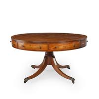 19th Century Regency Huanghali Revolving Drum Table or Rent Table (1 of 15)