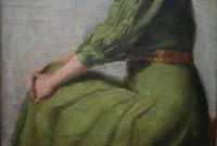 Armand Laureys b.1867 La Femme En Vert c.1900 (4 of 7) Armand Laureys b.1867 La Femme En Vert c.1900 (4 of 7)
