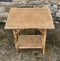 Antique Victorian Bamboo & Rattan Occasional Side Table (5 of 9) Antique Victorian Bamboo & Rattan Occasional Side Table (5 of 9)