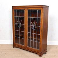 Oak Leaded Stained Glazed Bookcase Arts & Crafts Edwardian (4 of 11) Oak Leaded Stained Glazed Bookcase Arts & Crafts Edwardian (4 of 11)