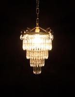 Art Deco Italian Four Tier Crystal Glass Chandelier (2 of 6) Art Deco Italian Four Tier Crystal Glass Chandelier (2 of 6)
