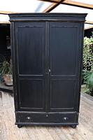 Gorgeous! Large Old Victorian Pine & Black Painted Hall Cupboard / Wardrobe - We Deliver! (2 of 10) Gorgeous! Large Old Victorian Pine & Black Painted Hall Cupboard / Wardrobe - We Deliver! (2 of 10)