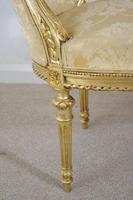Pair of 19th Century French Gilt Louis XVI Style Armchairs (8 of 19) Pair of 19th Century French Gilt Louis XVI Style Armchairs (8 of 19)
