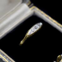 Antique Old Cut Diamond Five Stone 18ct Gold Scroll Ring (10 of 10) Antique Old Cut Diamond Five Stone 18ct Gold Scroll Ring (10 of 10)