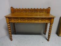 Good Light Oak Console Hall Table c.1880 (6 of 6) Good Light Oak Console Hall Table c.1880 (6 of 6)