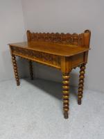Good Light Oak Console Hall Table c.1880 (2 of 6) Good Light Oak Console Hall Table c.1880 (2 of 6)