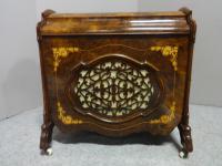 Superb Victorian Burr Walnut Inlaid Canterbury (9 of 12) Superb Victorian Burr Walnut Inlaid Canterbury (9 of 12)