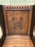 Antique Small Oak Hall Seat (2 of 8) Antique Small Oak Hall Seat (2 of 8)