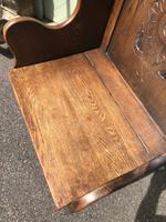 Antique Small Oak Hall Seat (3 of 8) Antique Small Oak Hall Seat (3 of 8)