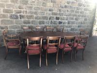 Antique Mahogany Twin Pillar 7.5ft Extending Dining Table (7 of 9) Antique Mahogany Twin Pillar 7.5ft Extending Dining Table (7 of 9)