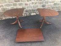 Antique Mahogany Twin Pillar 7.5ft Extending Dining Table (8 of 9) Antique Mahogany Twin Pillar 7.5ft Extending Dining Table (8 of 9)