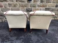 Pair of Antique English Upholstered Armchairs (7 of 9) Pair of Antique English Upholstered Armchairs (7 of 9)