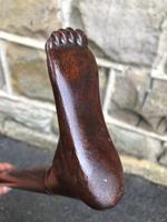 Antique Carved Foot Walking Stick (2 of 7) Antique Carved Foot Walking Stick (2 of 7)