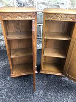 Pair of Carved Oak Bedside Cabinets (6 of 6) Pair of Carved Oak Bedside Cabinets (6 of 6)