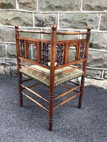 Antique Walnut Aesthetic Movement Corner Chair (5 of 6) Antique Walnut Aesthetic Movement Corner Chair (5 of 6)
