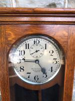 Antique Oak Cased Regulator Clock (3 of 9) Antique Oak Cased Regulator Clock (3 of 9)