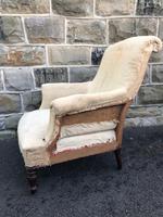 Antique English Upholstered Armchair for Recovering (4 of 7) Antique English Upholstered Armchair for Recovering (4 of 7)