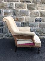 Antique English Upholstered Armchair for Recovering (7 of 7) Antique English Upholstered Armchair for Recovering (7 of 7)
