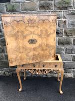 Antique Burr Walnut Cocktail Cabinet by Epstein (8 of 9) Antique Burr Walnut Cocktail Cabinet by Epstein (8 of 9)