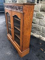 Antique Carved Oak Glazed Bookcase (5 of 10) Antique Carved Oak Glazed Bookcase (5 of 10)