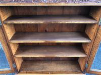 Antique Carved Oak Glazed Bookcase (10 of 10) Antique Carved Oak Glazed Bookcase (10 of 10)