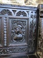 Antique Carved Oak Hall Seat Bench (5 of 11) Antique Carved Oak Hall Seat Bench (5 of 11)