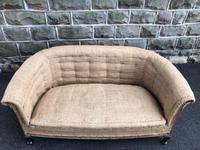 Antique English Upholstered Sofa for recovering (3 of 9) Antique English Upholstered Sofa for recovering (3 of 9)