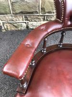 Antique Mahogany & Leather Club Armchair (4 of 9) Antique Mahogany & Leather Club Armchair (4 of 9)