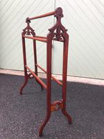Antique Walnut Towel Clothes RAil (7 of 7) Antique Walnut Towel Clothes RAil (7 of 7)